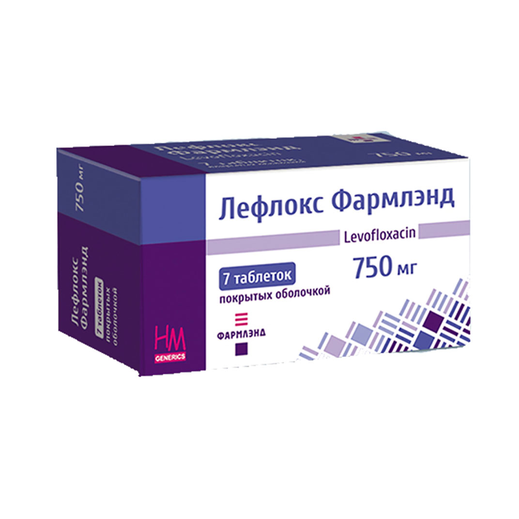 Лефлокс таблетки п/о 750мг №7 - купить, инструкция, применение, цена,  аналоги, состав